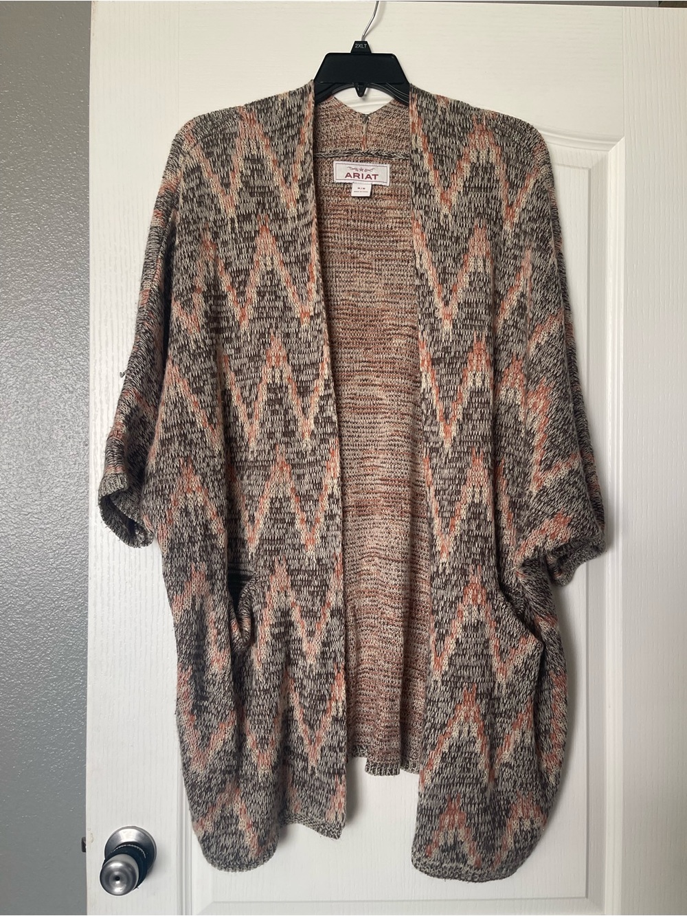 Ariat Chevron Open-Front Knit Cardigan